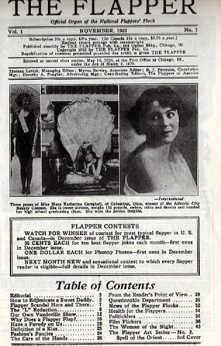 The Flapper Magazine inner page
