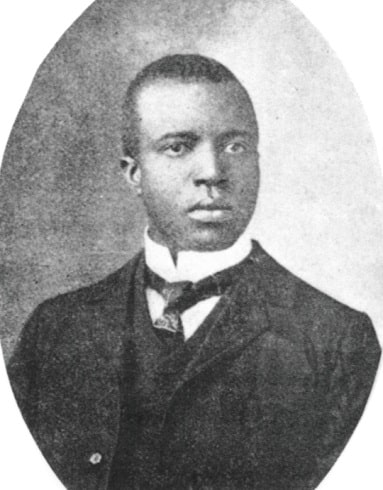 Photograph of composer Scott Joplin around age 35