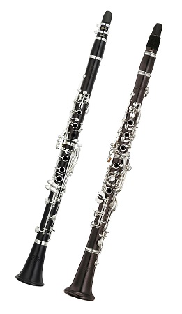 B♭ clarinets (Boehm and Oehler fingering system)